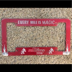 License plate frame: RunDisney 2016